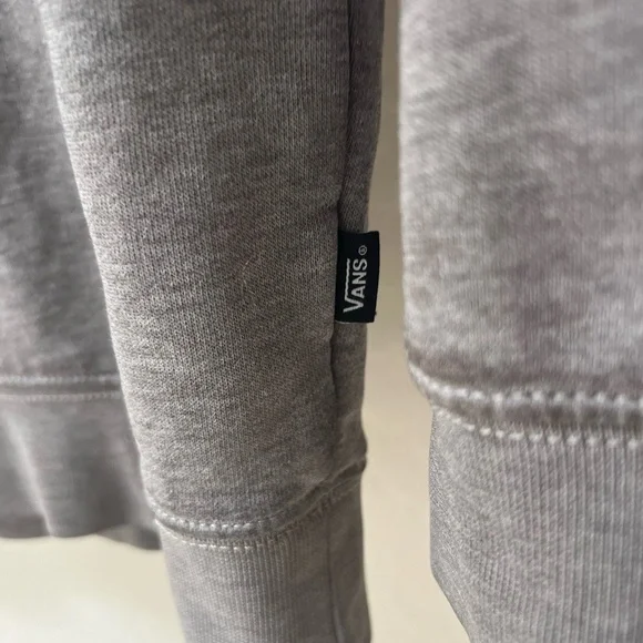 VANS Hooded Sweatshirt Size L Grey Pullover Hooded Streetwear Skater - Picture 5 of 8